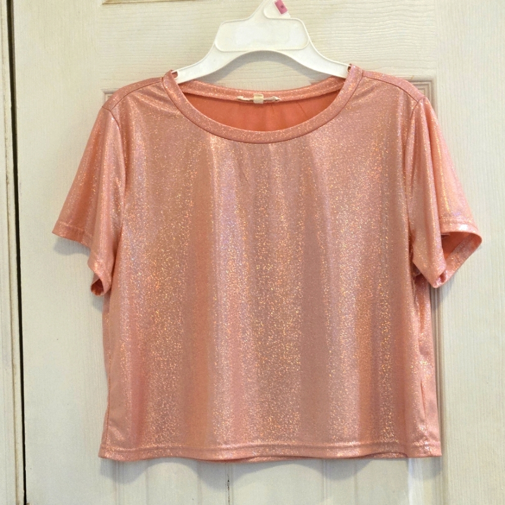 Easel NWOT Pale Pink Top Small